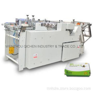 Corrugated Paper Food Pail Box Folder Gluer Machine Max 180
